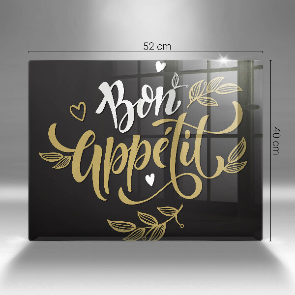Krájecí prkénko skleněné Bon appetit
