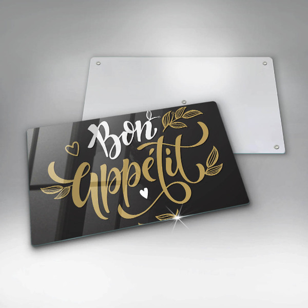 Krájecí prkénko skleněné Bon appetit