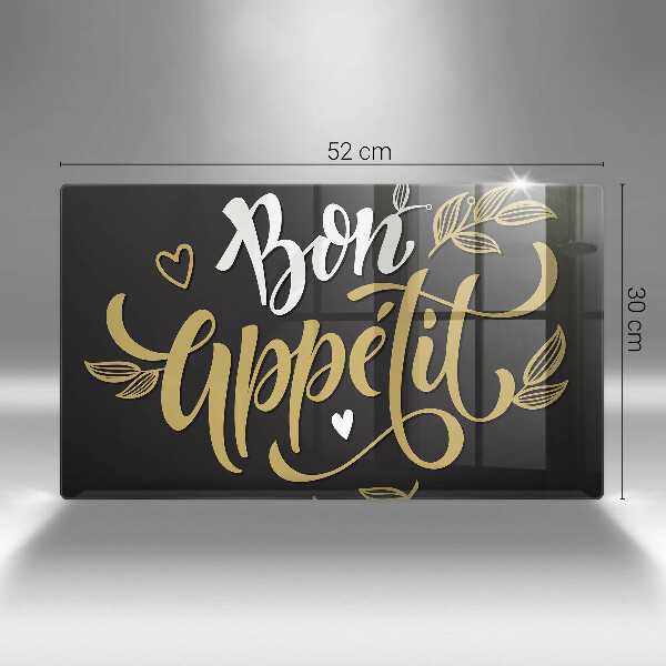 Krájecí prkénko skleněné Bon appetit