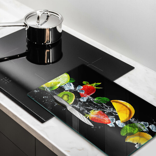 Skleněná deska do kuchyně Ovoce ve vodě