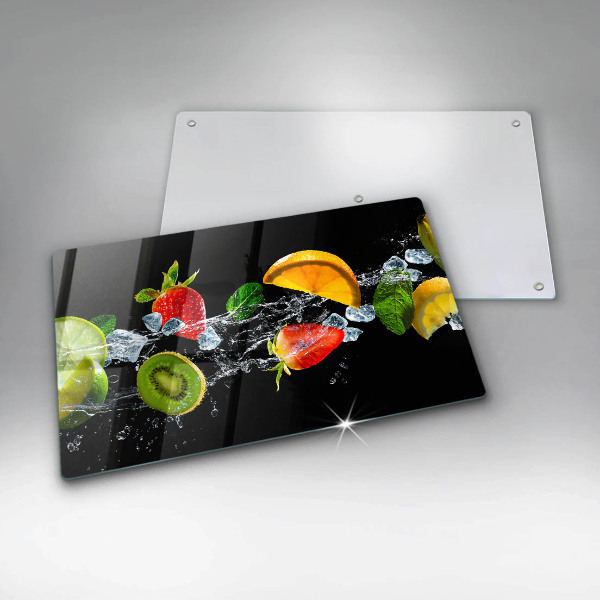 Skleněná deska do kuchyně Ovoce ve vodě