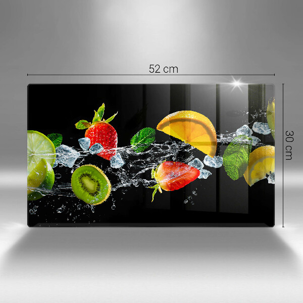 Skleněná deska do kuchyně Ovoce ve vodě