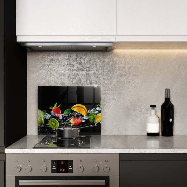 Skleněná deska do kuchyně Ovoce ve vodě