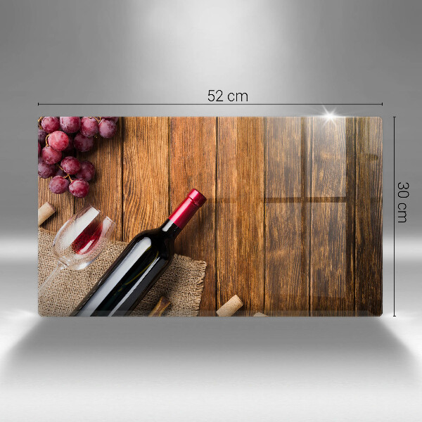 Skleněná deska do kuchyně Láhev červeného vína