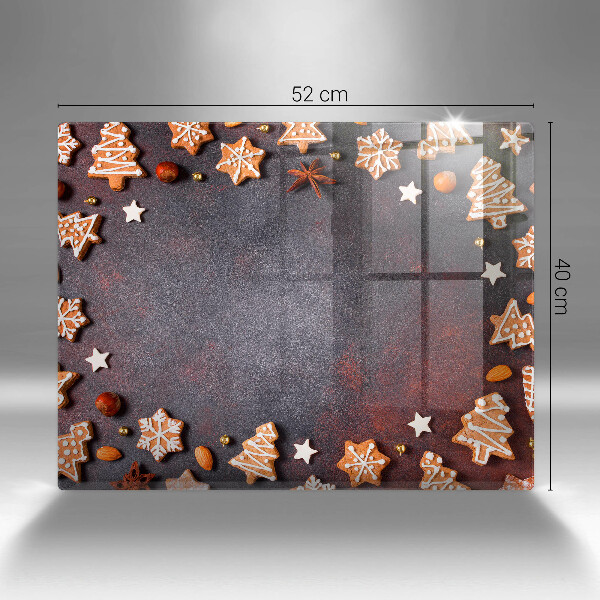 Skleněná deska do kuchyně Perníkové vánoce