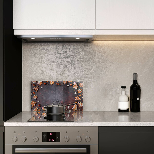 Skleněná deska do kuchyně Perníkové vánoce