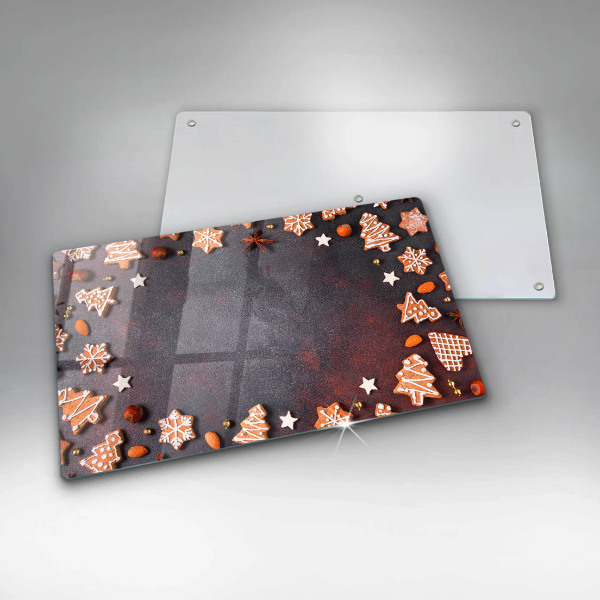 Skleněná deska do kuchyně Perníkové vánoce