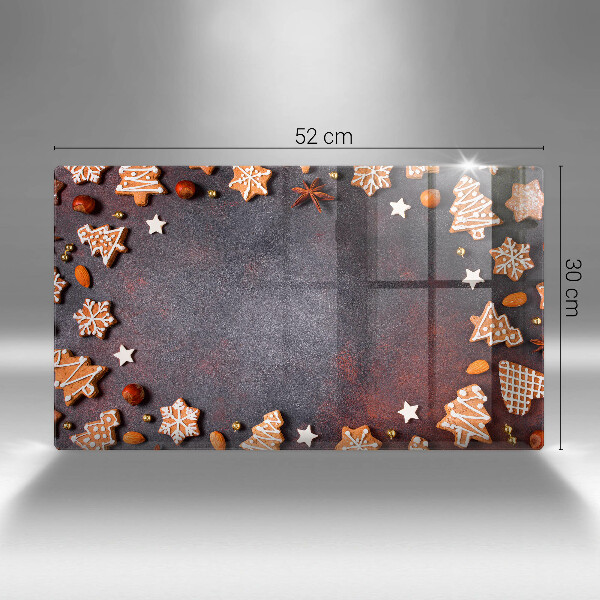 Skleněná deska do kuchyně Perníkové vánoce