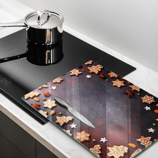 Skleněná deska do kuchyně Perníkové vánoce