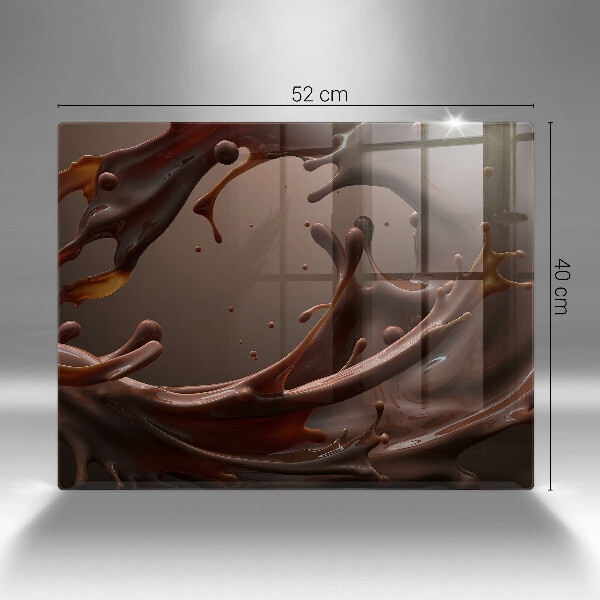 Krájecí prkénko skleněné Tekutá čokoláda