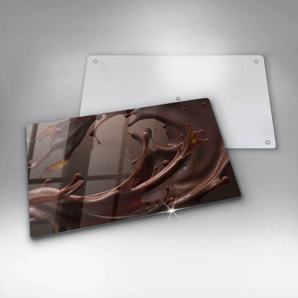 Krájecí prkénko skleněné Tekutá čokoláda