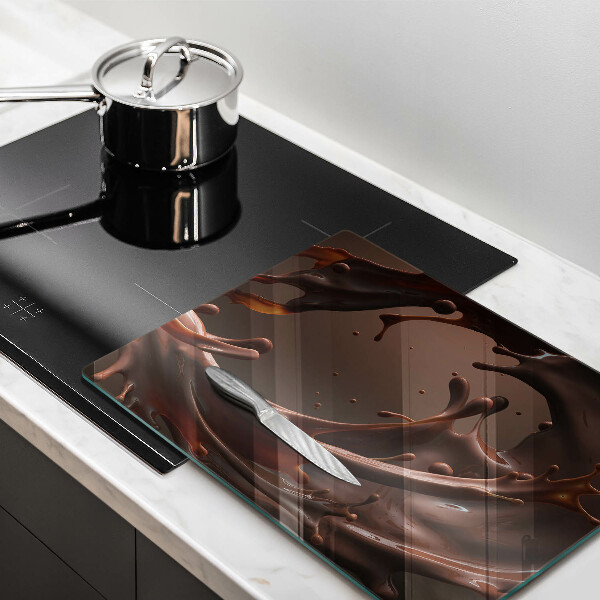 Krájecí prkénko skleněné Tekutá čokoláda