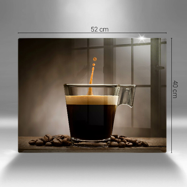 Krájecí prkénko skleněné Sklo a kávová zrna