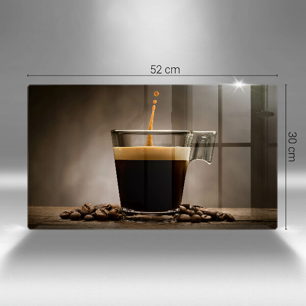 Krájecí prkénko skleněné Sklo a kávová zrna