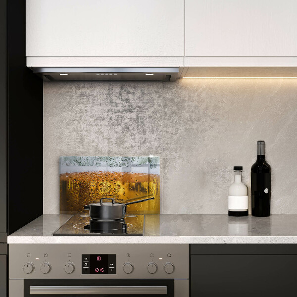 Krájecí prkénko skleněné Mokrá sklenice piva