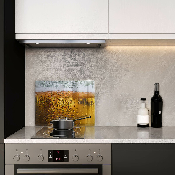 Krájecí prkénko skleněné Mokrá sklenice piva