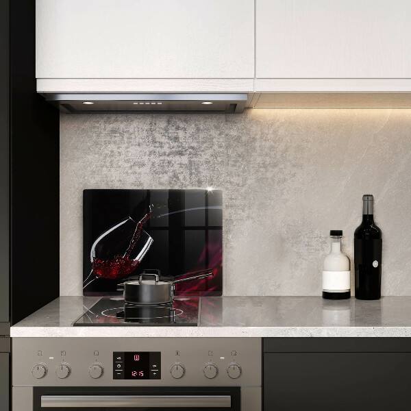 Skleněná deska do kuchyně Sklenka červeného vína