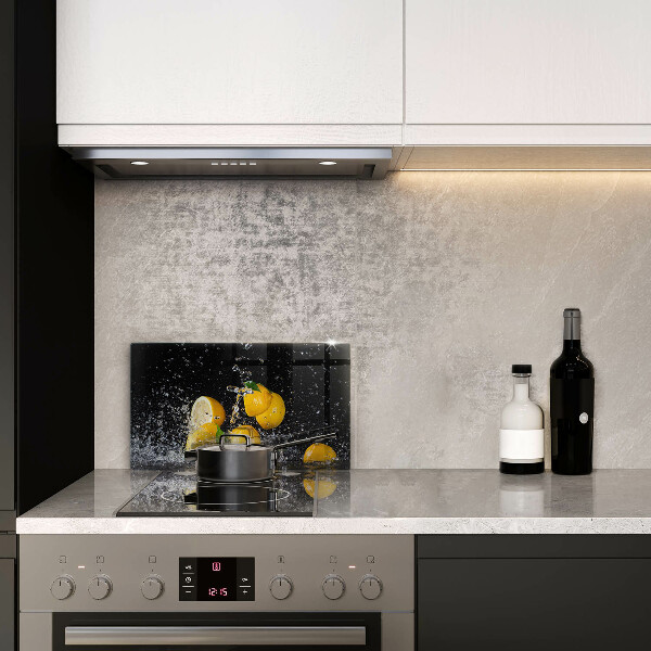 Skleněná deska do kuchyně Šťavnaté citronové ovoce