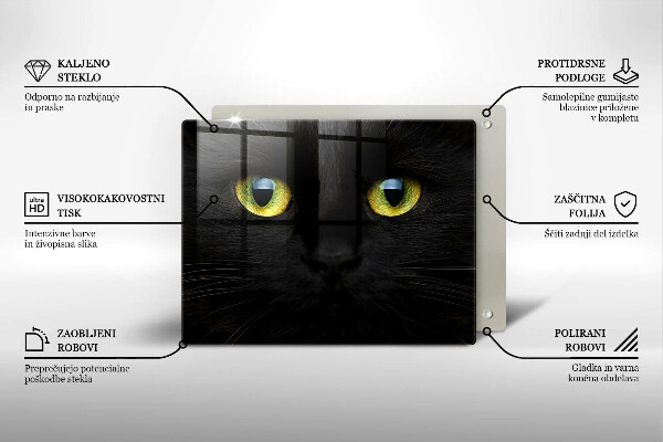 Skleněná deska do kuchyně Zvířecí kočičí oči