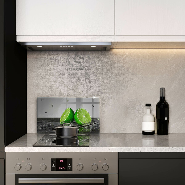 Krájecí prkénko skleněné Šťavnaté limetky a voda