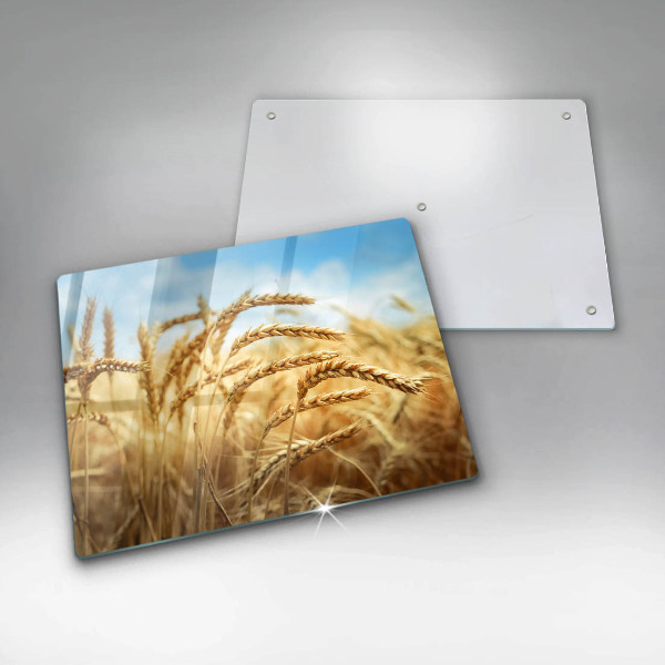 Krájecí prkénko skleněné Klasy obilovin na poli