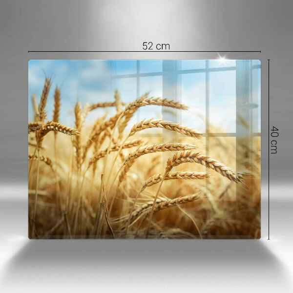 Krájecí prkénko skleněné Klasy obilovin na poli