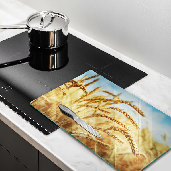 Krájecí prkénko skleněné Klasy obilovin na poli