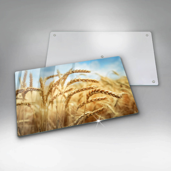 Krájecí prkénko skleněné Klasy obilovin na poli