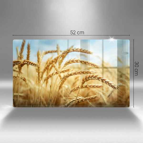 Krájecí prkénko skleněné Klasy obilovin na poli