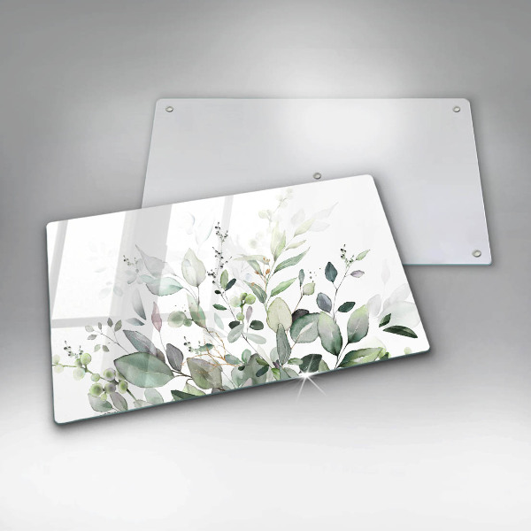 Krájecí prkénko skleněné Akvarel rostliny