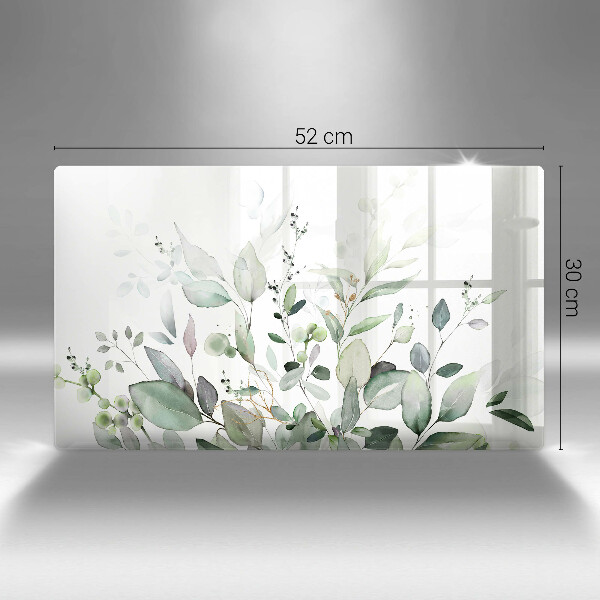 Krájecí prkénko skleněné Akvarel rostliny