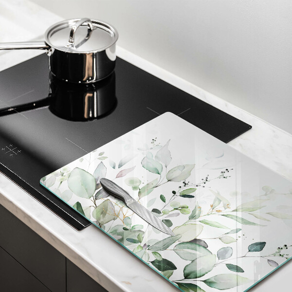 Krájecí prkénko skleněné Akvarel rostliny