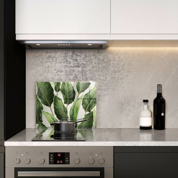 Krájecí prkénko skleněné Banánové listy