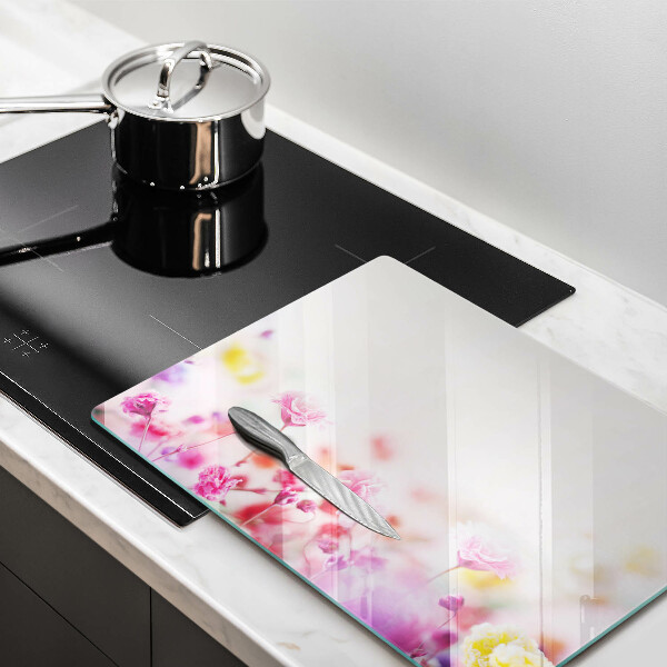 Krájecí prkénko skleněné Květinová louka