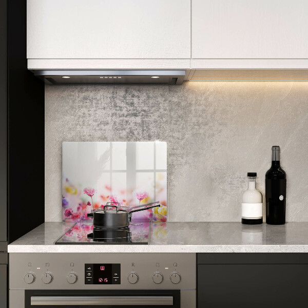 Krájecí prkénko skleněné Květinová louka