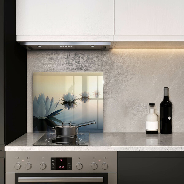 Skleněná krájecí deska Květy lilie na vodě