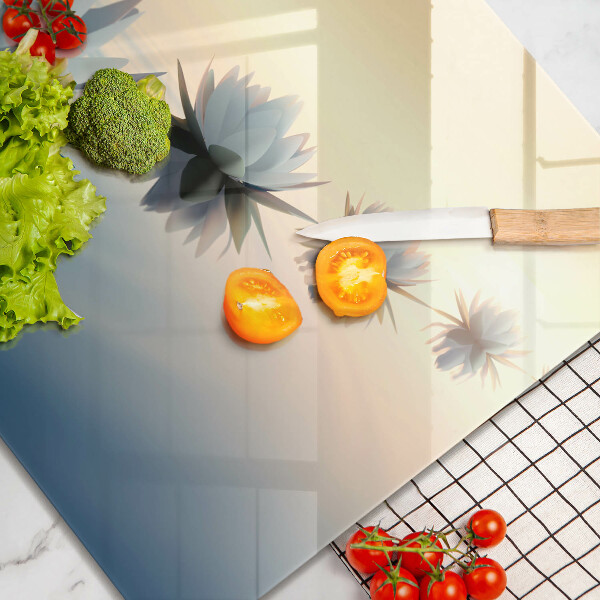 Skleněná krájecí deska Květy lilie na vodě