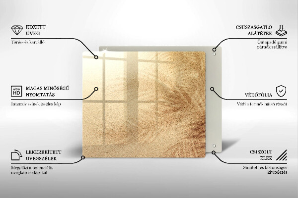 Krájecí prkénko skleněné Pláž písek dovolená