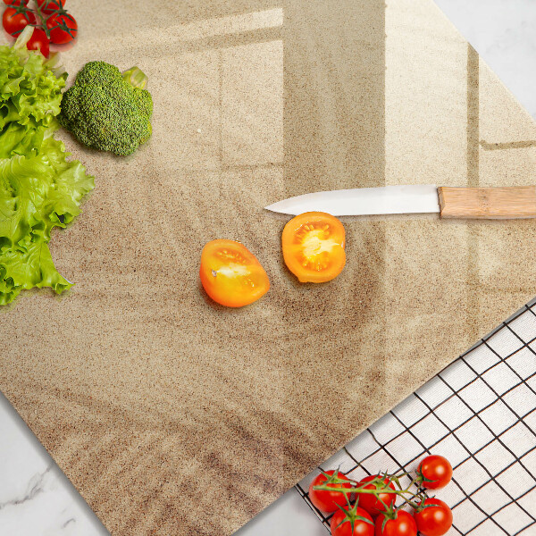 Krájecí prkénko skleněné Pláž písek dovolená