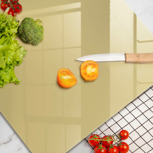 Skleněná deska do kuchyně Žlutá