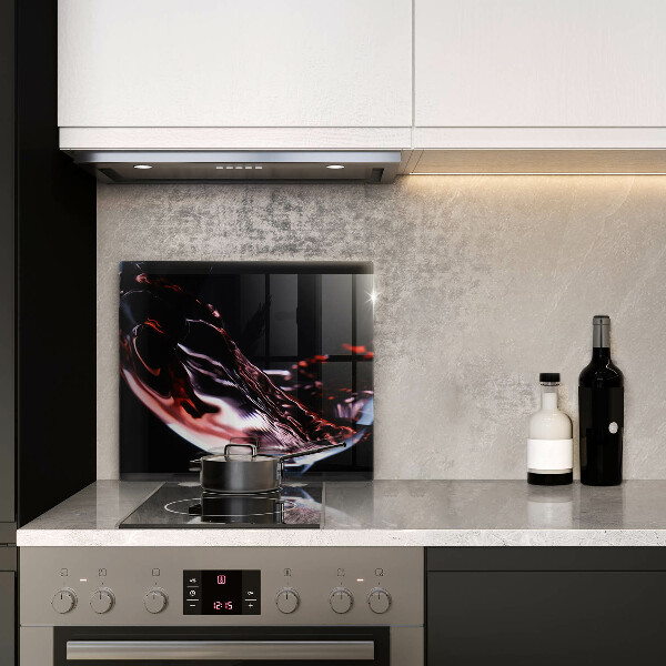 Skleněná krájecí deska Sklenka červeného vína