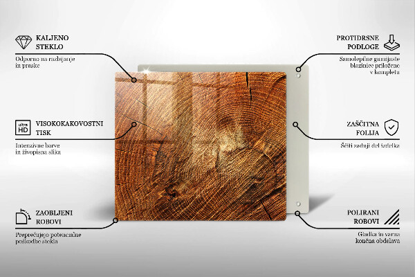 Skleněná krájecí deska Dřevo stromu