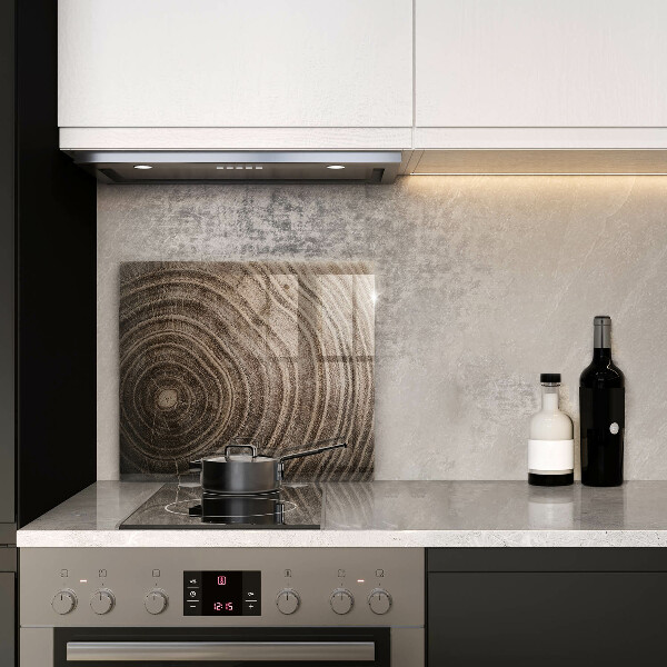 Krájecí prkénko skleněné Dřevěné kroužky