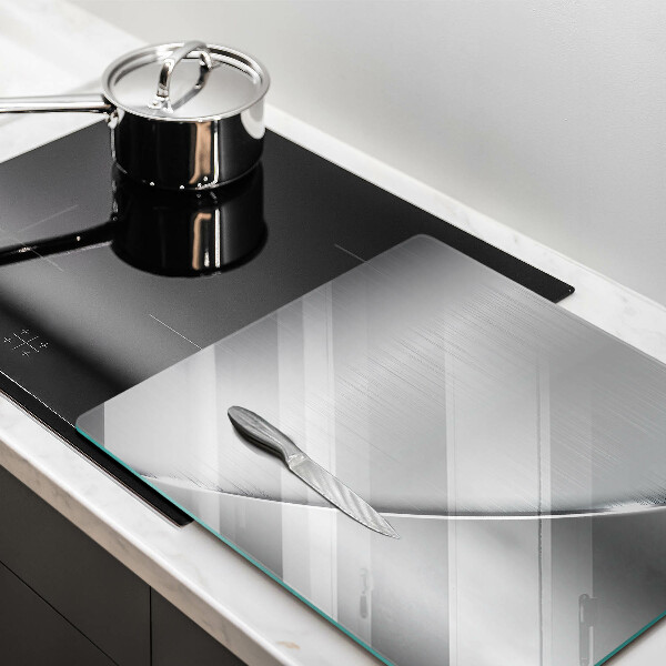 Skleněná krájecí deska Kovové tvary