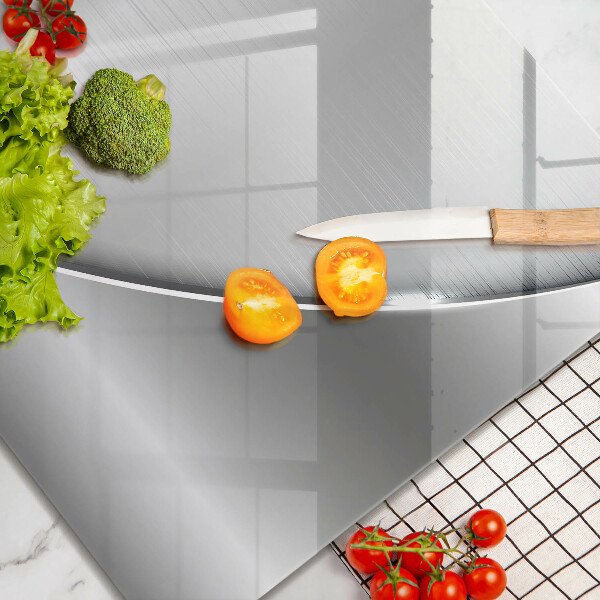 Skleněná krájecí deska Kovové tvary