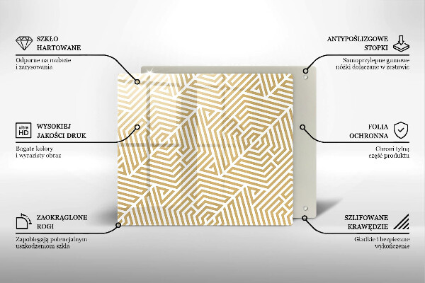 Skleněná krájecí deska Geometrické čáry