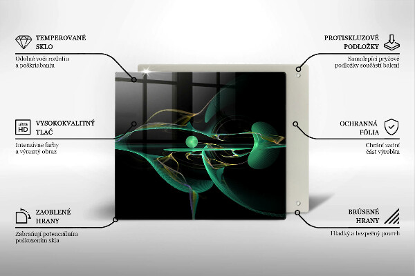Skleněná krájecí deska Moderní abstrakce