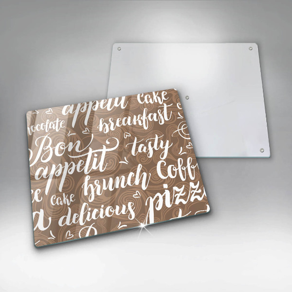 Krájecí prkénko skleněné Titulky pro dobrou chuť