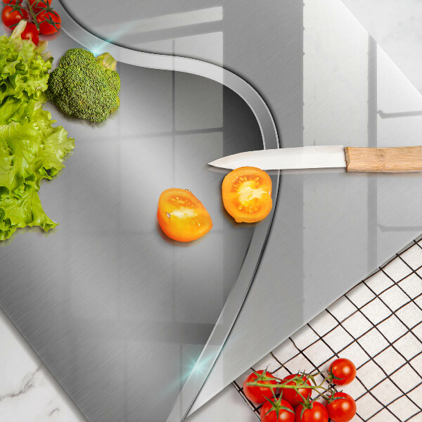 Krájecí prkénko skleněné Kovová abstrakce