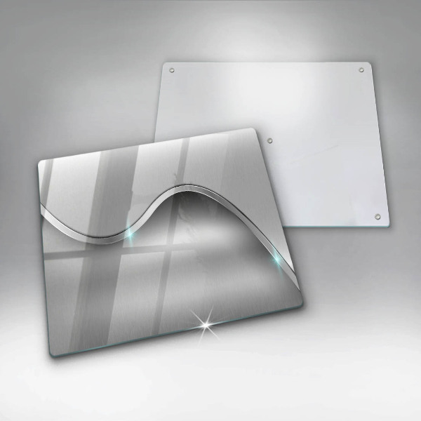 Krájecí prkénko skleněné Kovová abstrakce